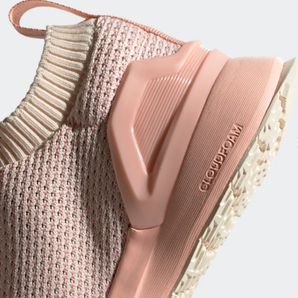 Adidas Rapidarun Knit Sock Pink Sneakers Laceless - Picture 5 of 6